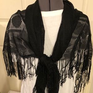 Black shall with swans